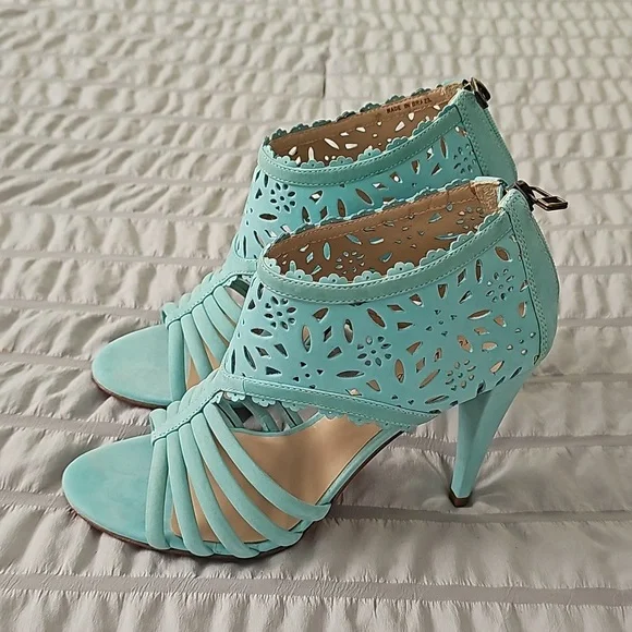 Pour La Victoire turquoise shoes - Picture 3 of 6